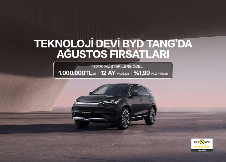 Teknoloji Devi BYD TANG'ta Ağustos Kampanyası Başladı!