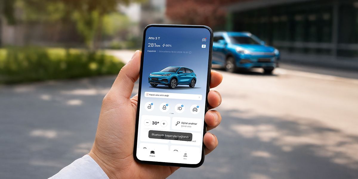 BYD Bluetooth Key ile Kesintisiz Araç Kontrolü Parmaklarınızın Ucunda