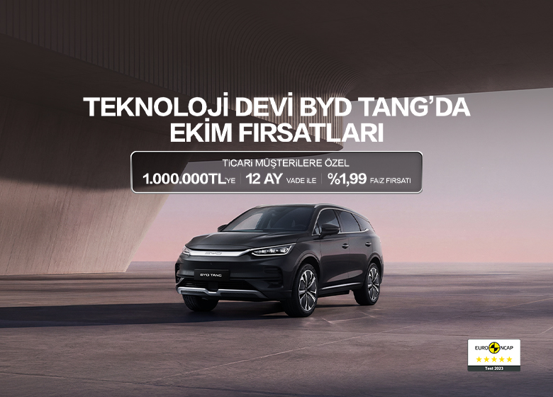 Teknoloji Devi BYD TANG'ta Ekim Kampanyası Başladı!