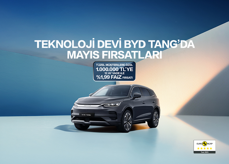Teknoloji Devi BYD TANG'ta Mayıs Kampanyası Başladı!